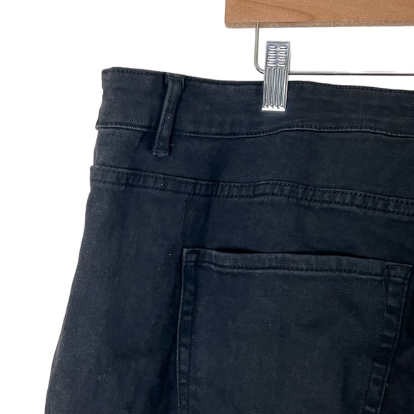 For The Republic | NWT Black cropped ankle fray jeans size 24W - Picture 11 of 14